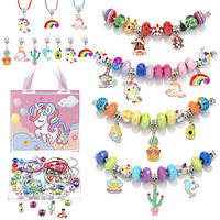 Набор для создания шарм браслетов и подвесок украшений для девочек Детский набор для творчества (60463)