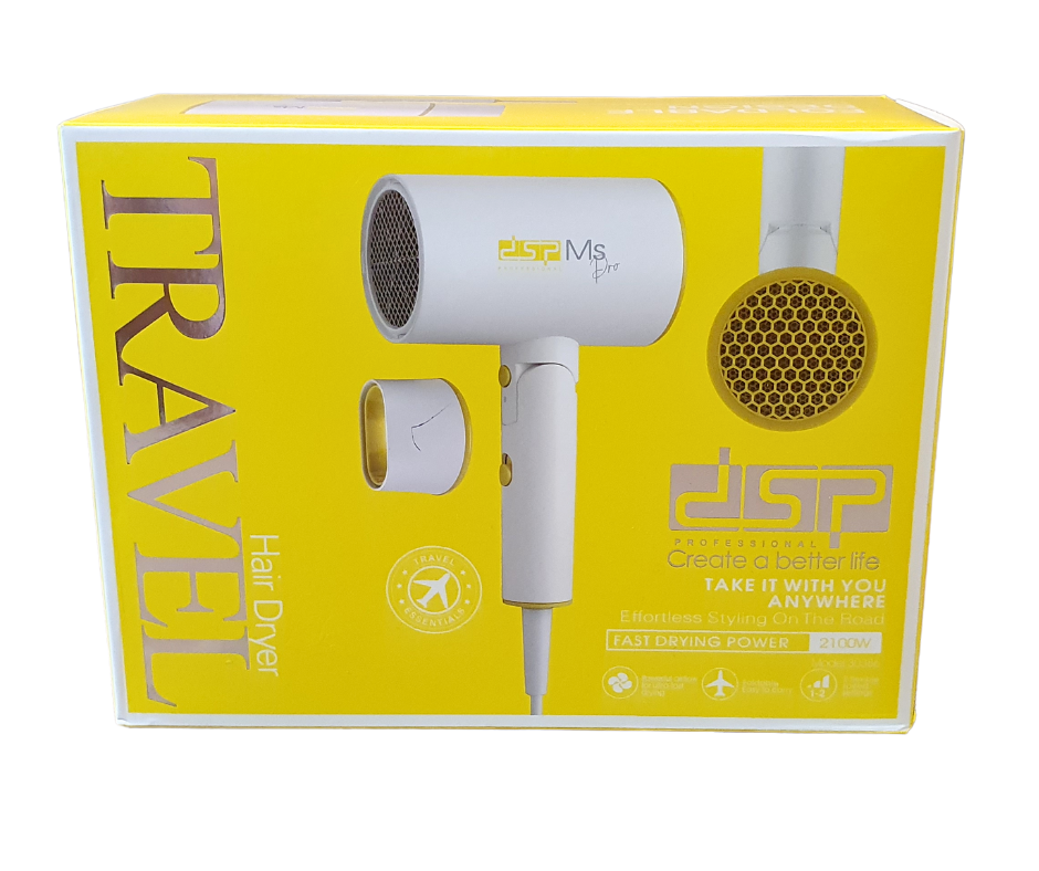 Фен дорожній потужний DSP-30386 TRAVEL Ms pro, фото 1