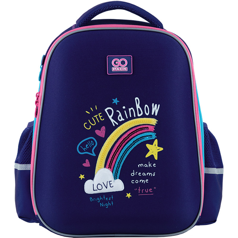 Рюкзак шкільний GoPack Education напівкаркасний GO24-165M-1 Cute Rainbow