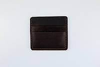 Кардхолдер для карток чоловічий шкіряний Гаманець холдер коричневий для кредиток і банківських карток ручна робота