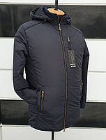 Чоловіча якісна демісезонна куртка зі знімним капюшоном. "Classic-2024"., фото 6
