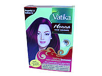 ФАРБА ДЛЯ ВОЛОССЯ КОЛІР МАХАГОН ВАТІКА "ДАБУР" (60 ГРМ) VATIKA HENNA HAIR COLOURS COLOURING POWER