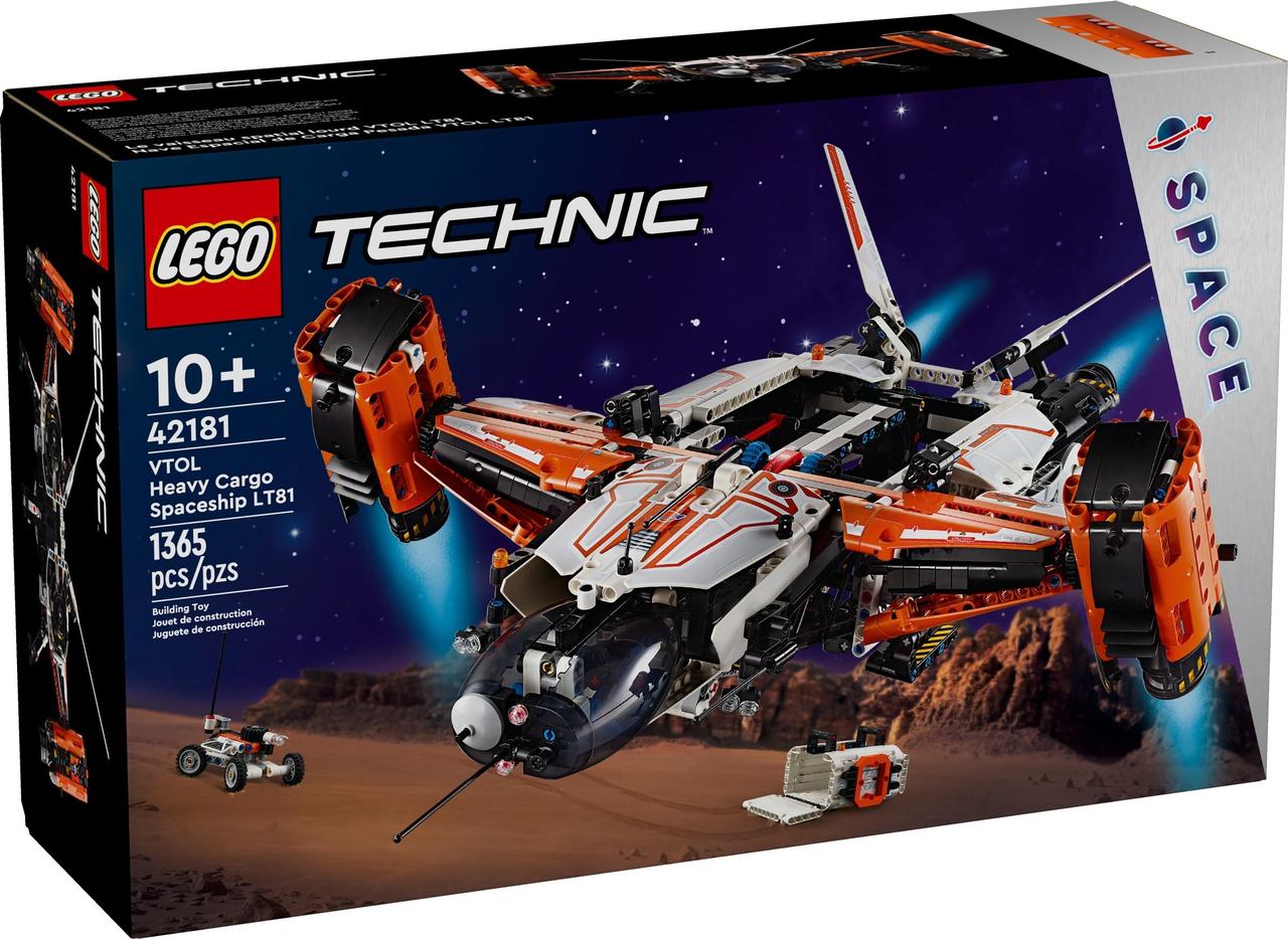 Конструктор Lego Technic Вантажний космічний корабель VTOL LT81 42181