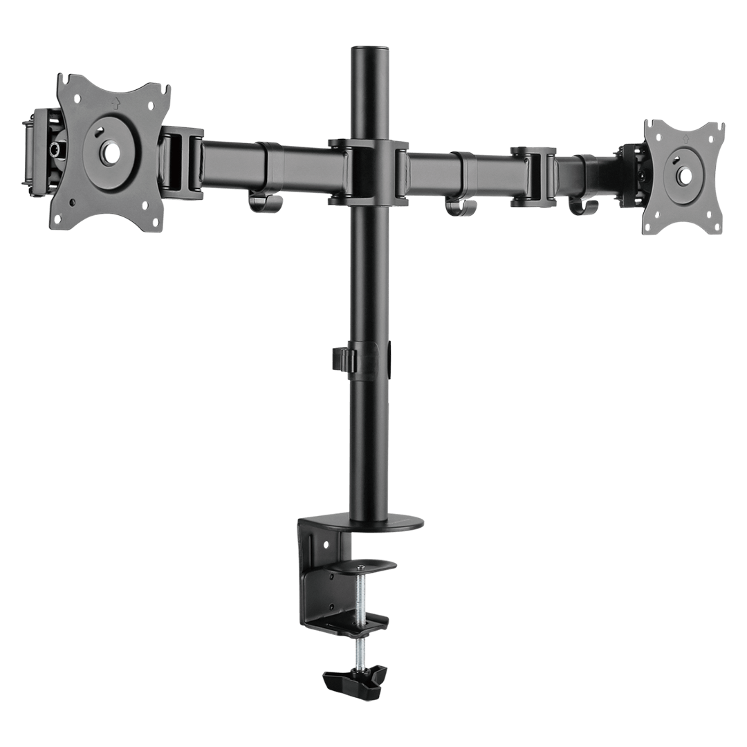 Настільне кріплення для моніторів Ultradesk Skeleton Double 15" - 27" Black, фото 1