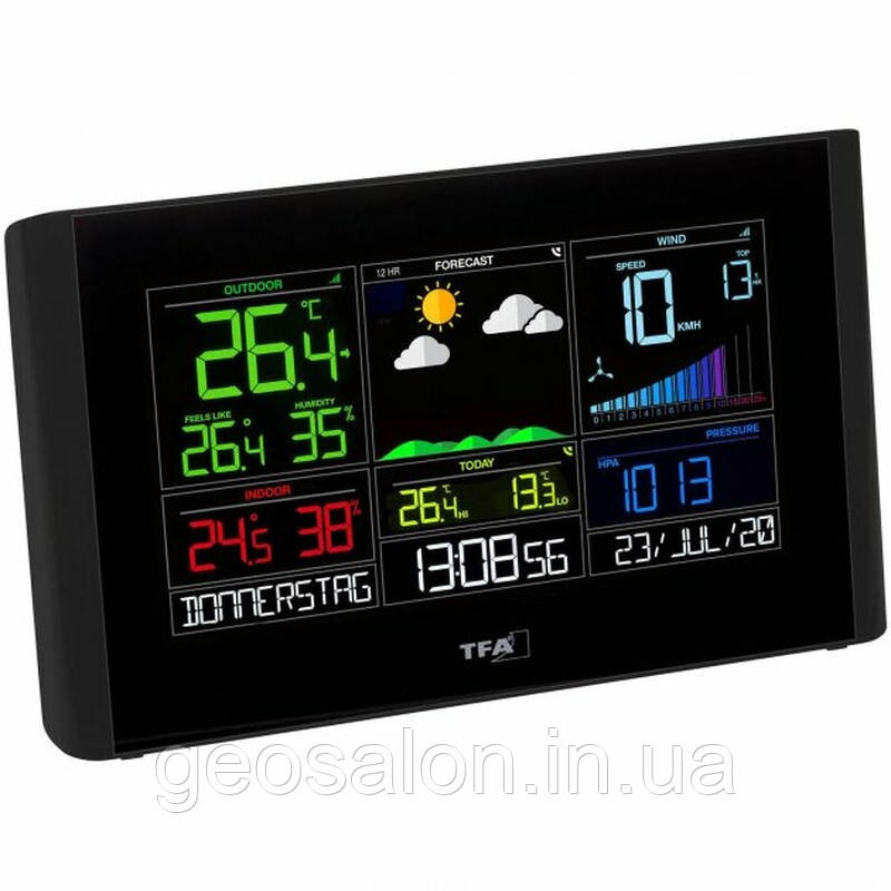 Метеостанція з WiFi "View Breeze", чорний, 229x27x137 мм (35800101), фото 1