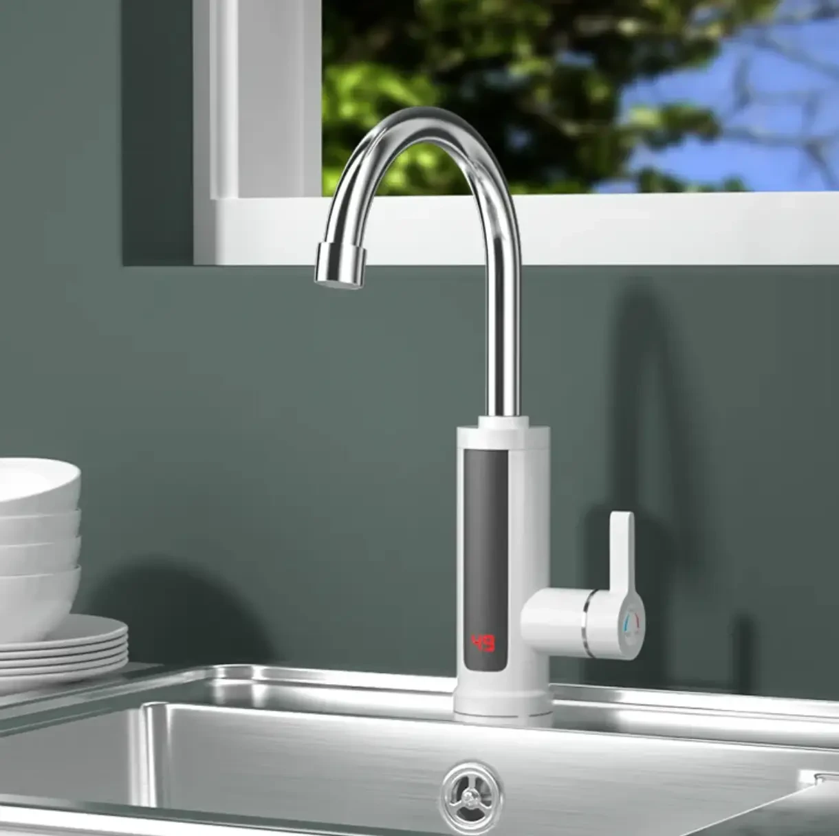 Проточний нагрівач Електричний WATER HEATER RY-022 Білий