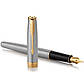 Набір ручок Parker SONNET 17 Stainless Steel GT FP+BP в подарунковій упаковці DUO24 (84192b24), фото 3