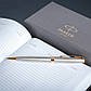 Набір ручок Parker SONNET 17 Stainless Steel GT FP+BP в подарунковій упаковці DUO24 (84192b24), фото 6