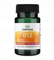 SWANSON ВІТАМІН B12 1000 мкг з фолієвою кислотою b-12