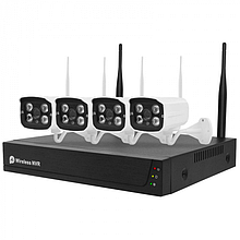 Комплект відеоспостереження на 4 камери NVR KIT 601 WiFi 4CH з реєстратором  YU227