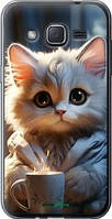 Чехол на Samsung Galaxy J2 J200H White cat "5646u-190-71305"