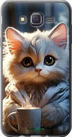 Чехол на Samsung Galaxy J7 J700H White cat "5646u-101-71305"