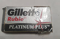 Жилет Руби плюс Платина Gillette бритвенные лезвия цена за 1 пачку. Оригинал с платиной