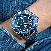 Мужские оригинальные наручные дайверские. часы Seiko SNE435P1 PADI Solar Divers Special Edition Blue