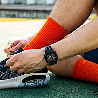Наручные мужские спортивные оригинальные часы хронограф. Casio G-Shock DW-H5600MB-1JR Sports line G-SQUAD