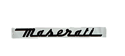 Емблема напис багажника Maserati чорний глянець