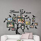 Сімейне дерево Alan фоторамка, родинне дерево на стіну з фото рамками Алан, фото 3