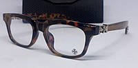 Chrome Hearts очки имиджевые оправа для очков унисекс коричневая тигровая