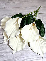 Искусственная Калла , декоративный букет ( латекс , 65 см , 7 голов )