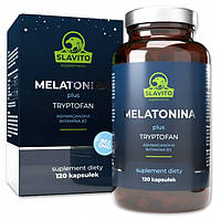 Slavito MELATONIN Plus TRIPTOPHAN B3 Ashwagandha ЗДОРОВИЙ СОН