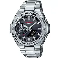 Чоловічий наручний водонепроникний годинник Casio Касіо G-SHOCK GST-B500D-1AER Bluetooth SLIM