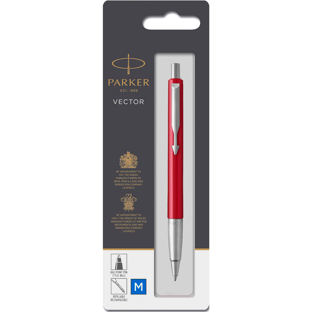 Ручка Parker кулькова VECTOR 17 Red BP блістер (05336)
