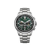 Класичний чоловічий наручний годинник Citizen Сітізен CA4570-88X Eco-Drive Chronograph Titanium