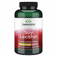 SWANSON LECITHIN non-GMO MEMORY BRAIN 90 капсул 1200 мг