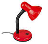 Настільна лампа Brille червоного кольору з поворотним металевим плафоном під лампу E27 IP20, фото 3