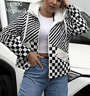 Куртка вітровка коротка чорна жіноча 44 46