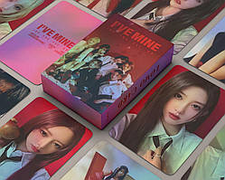 Голографічні Картки IVE K-POP, lomo card, К-ПОП картки іве - I`ve mine -  55 шт
