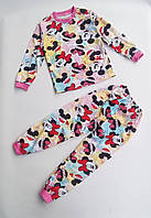 Піжама дитяча кулір MinНІ для дівчинки розмір 7-9 років, колір різнобарвний