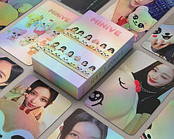 Голографічні Картки IVE K-POP, lomo card, К-ПОП картки іве - Minive -  55 шт