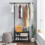Підлогова Вішалка SINGLE- POLE SHOE and HAT RACK 107-2, Стійка для взуття та одягу, фото 4