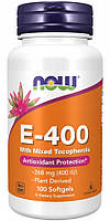 NOW Foods VITAMIN E natural MIX 400 100 капс