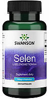 SWANSON Органічний селен селенометіонін 200 капс