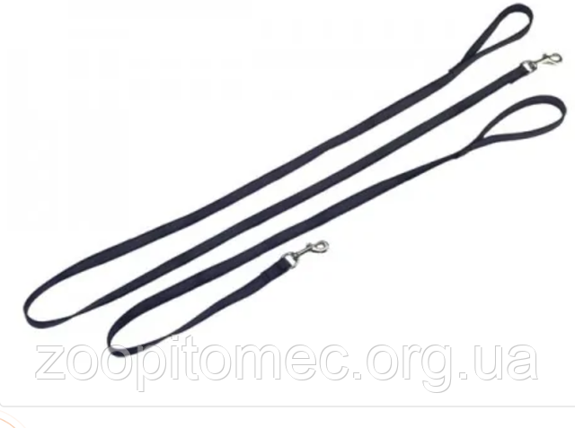 Sprenger Прогумований повідець з ручкою для собак 2*200 см нейлон чорний