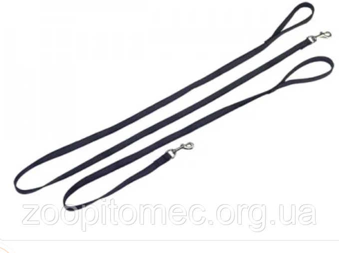Sprenger Прогумований повідець з ручкою для собак 2*200 см нейлон чорний, фото 1
