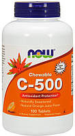 NOW FOODS вітамін c 500мг пастилки 100т