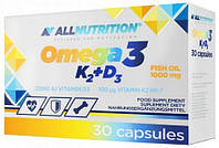 ALLNUTRITION OMEGA 3 1000 мг EPA DHA Вітамін K2 + D3