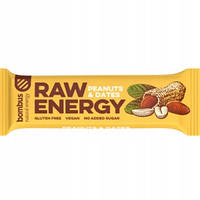 BOMBUS Батончик RAW ENERGY арахіс дата NOGL