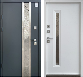 Вхідні двері вуличні  Qdoors Піано - Стріт (з терморозривом)