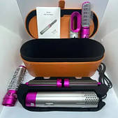 Стайлер для волосся 5 в 1 Dyson з насадками 5 в 1 у шкіряному кейсі Мошність 1000 ватів, якість висока