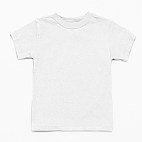 Дитяча футболка однотона біла, 1-16 років