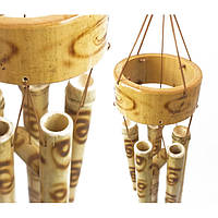 Бамбуковый колокольчик 5 трубочек, колокольчик музыка ветра, колокольчик фен шуй