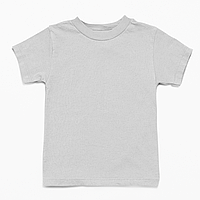 Дитяча футболка однотона сіра меланж, 1-16 років