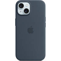 Чехол для мобильного телефона Apple iPhone 15 Silicone Case with MagSafe Storm Blue (MT0N3ZM/A)