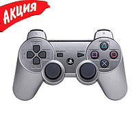 Бездротовий джойстик для PS3 SONY Wireless DUALSHOCK 3 Bluetooth геймпад ігровий USB Сріблястий dzl