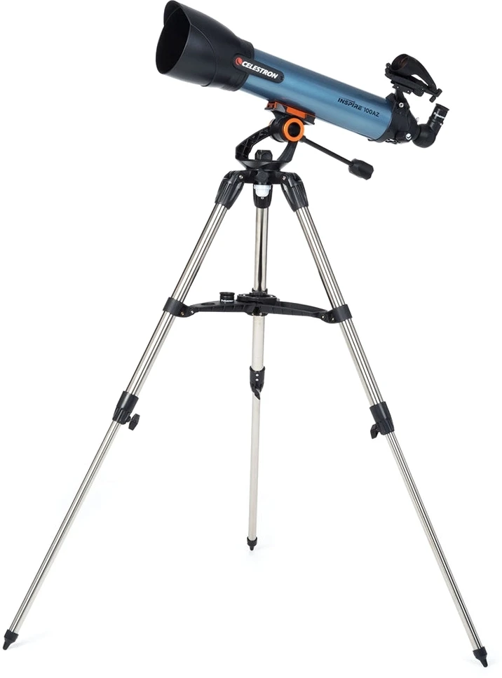 Телескоп Celestron Inspire 100 AZ, рефрактор 22403 (Бесплатна доставка)