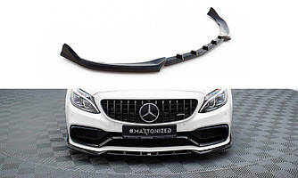 Сплітер Mercedes W205 C63 (15-18) тюнінг обвіс губа спідниця елерон (V2)